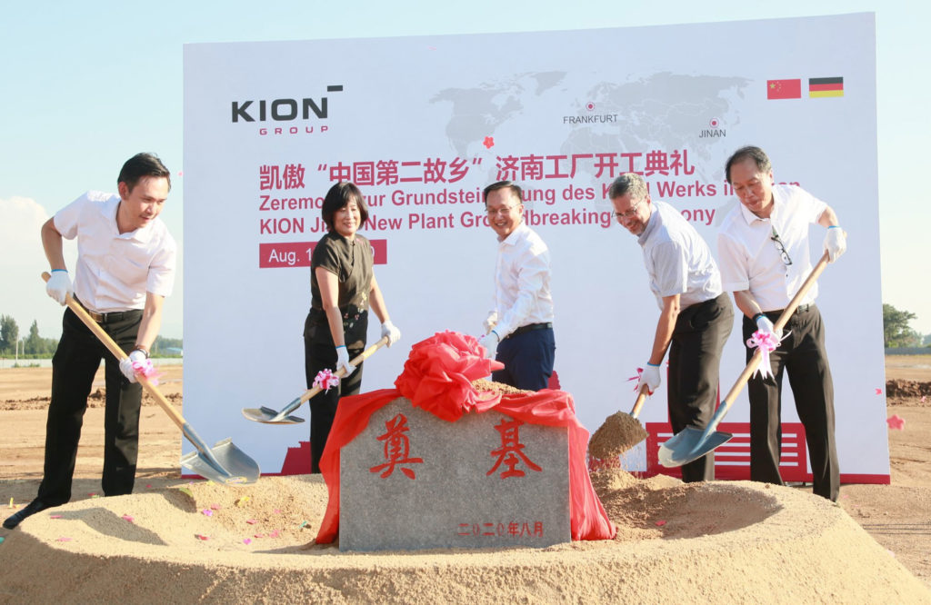 Mitte August 2020 hat die KION Group AG mit dem Bau ihres neuen Werks in Jinan begonnen. Foto: KION